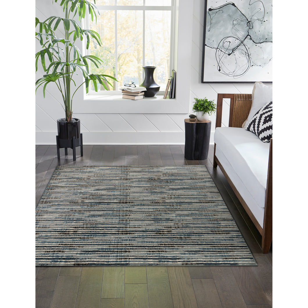 Liora Manne Soho Stripe Indoor Area Rug Blue