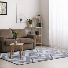 Load image into Gallery viewer, Liora Manne Malibu Diamond Trio Indoor Outdoor Area Rug Navy