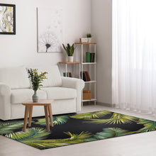 Load image into Gallery viewer, Liora Manne Marina Palm Border Indoor Outdoor Area Rug Black