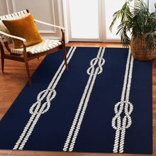 Load image into Gallery viewer, Liora Manne Capri Ropes Indoor Outdoor Area Rug Navy