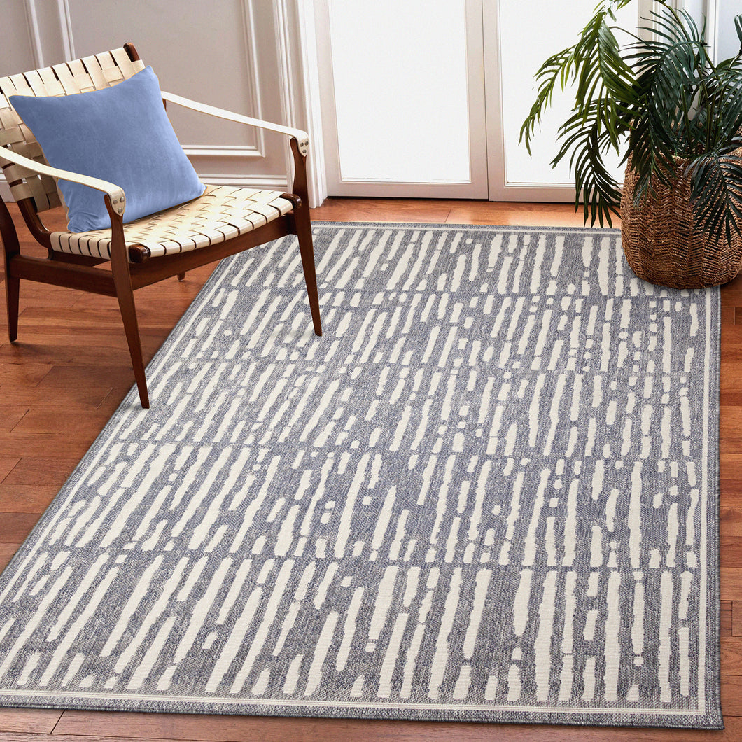 Liora Manne Cove Bamboo Indoor Outdoor Area Rug Blue
