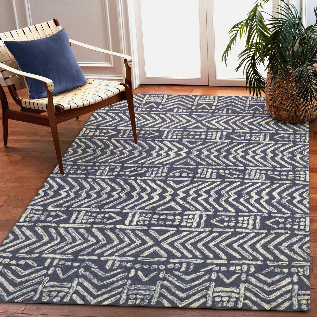 Liora Manne Cyprus Batik Indoor Area Rug Denim