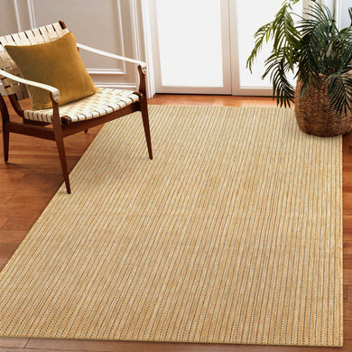 Liora Manne Carmel Texture Stripe Indoor Outdoor Area Rug Sand