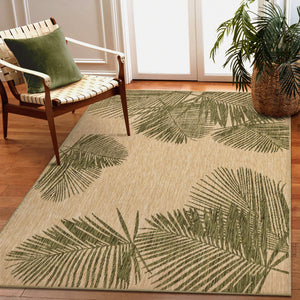 Liora Manne Carmel Palm Indoor Outdoor Area Rug Green