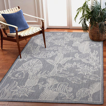 Load image into Gallery viewer, Liora Manne Carmel Collage Indoor Outdoor Area Rug Navy