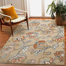 Load image into Gallery viewer, Liora Manne Canyon Ornamental Flower Indoor Outdoor Area Rug Sisal