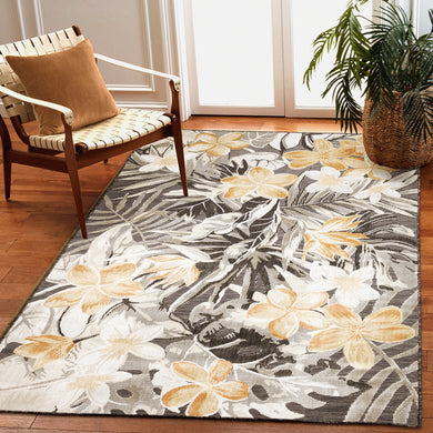 Liora Manne Canyon Paradise Indoor Outdoor Area Rug Charcoal