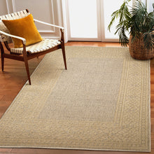 Load image into Gallery viewer, Liora Manne Dunes Border Indoor Outdoor Area Rug Sisal