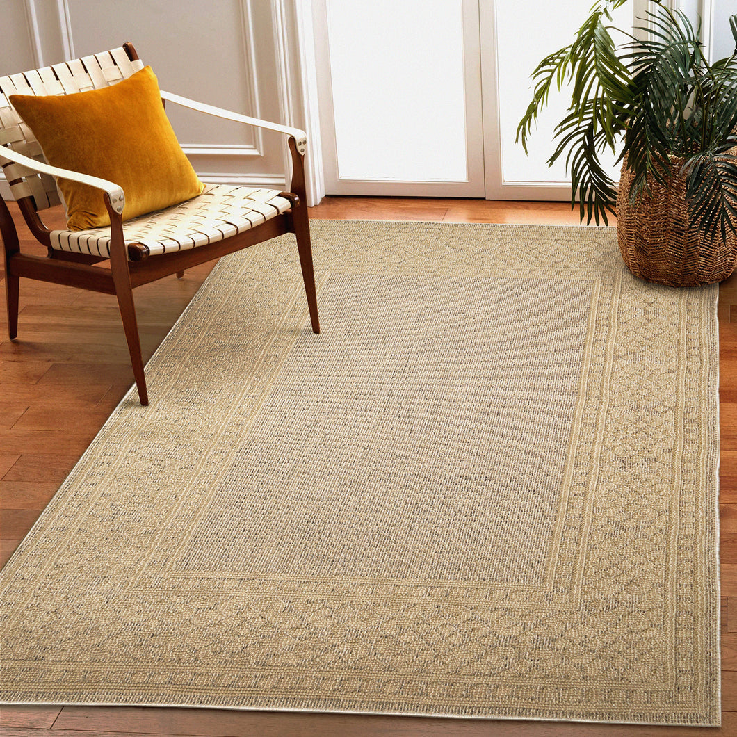 Liora Manne Dunes Border Indoor Outdoor Area Rug Sisal