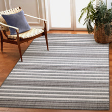 Load image into Gallery viewer, Liora Manne Malibu Faded Stripe Indoor Outdoor Area Rug Navy