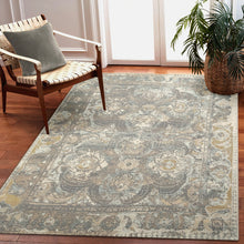 Load image into Gallery viewer, Liora Manne Marina Kashan Indoor Outdoor Area Rug Grey