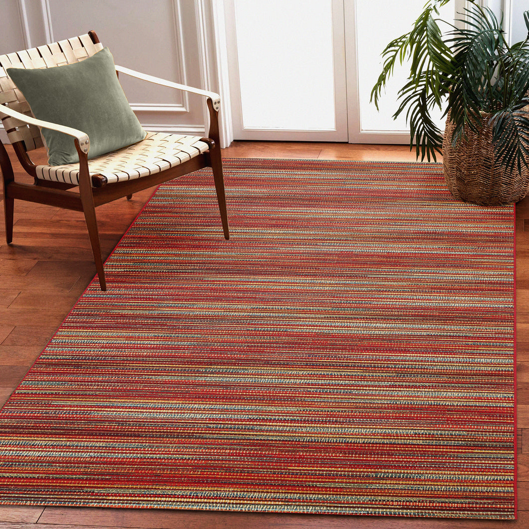 Liora Manne Marina Stripes Indoor Outdoor Area Rug Saffron