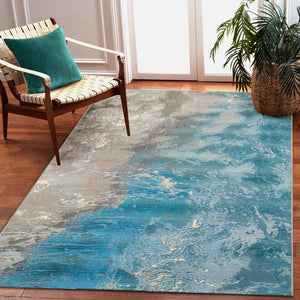 Liora Manne Marina Surf Indoor Outdoor Area Rug Ocean