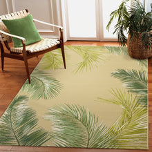 Load image into Gallery viewer, Liora Manne Marina Palm Border Indoor Outdoor Area Rug Sisal