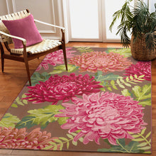 Load image into Gallery viewer, Liora Manne Marina Mum Indoor Outdoor Area Rug Fuchsia