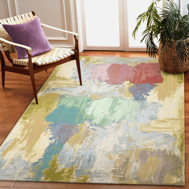 Liora Manne Marina Watercolor Indoor Outdoor Area Rug Pastel