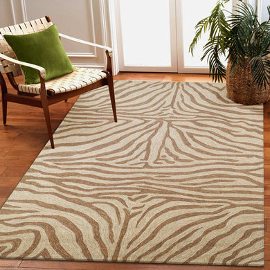 Liora Manne Ravella Zebra Indoor Outdoor Area Rug Brown