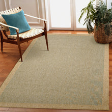 Load image into Gallery viewer, Liora Manne Sahara Texture Border Indoor Outdoor Area Rug Aruba