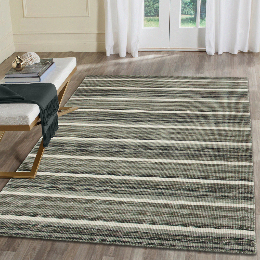 Liora Manne Aruba Faded Stripe Indoor Area Rug Grey