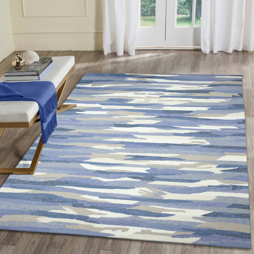 Liora Manne Capri Cloud Indoor Outdoor Area Rug Soft Blue