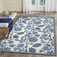 Load image into Gallery viewer, Liora Manne Capri Floral Vine Indoor Outdoor Area Rug Blue