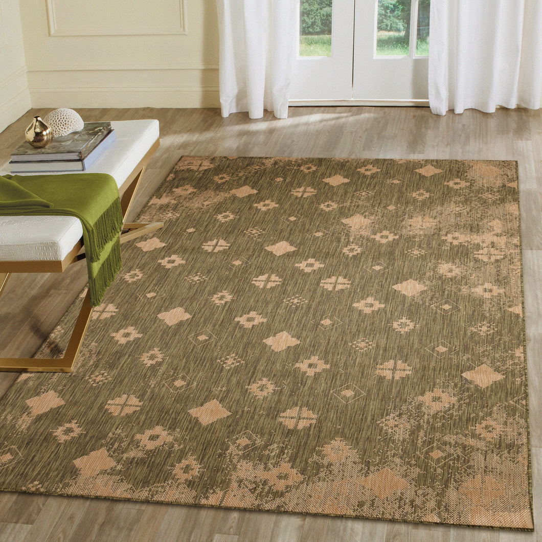 Liora Manne Carmel Porto Indoor Outdoor Area Rug Green