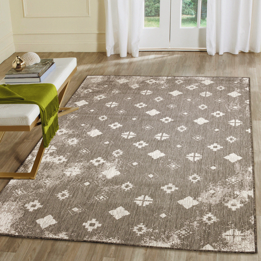Liora Manne Carmel Porto Indoor Outdoor Area Rug Black