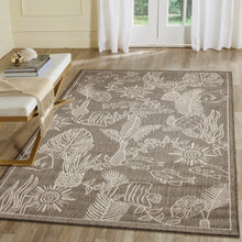Load image into Gallery viewer, Liora Manne Carmel Collage Indoor Outdoor Area Rug Black