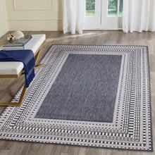 Load image into Gallery viewer, Liora Manne Malibu Etched Border Indoor Outdoor Area Rug Navy