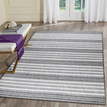 Load image into Gallery viewer, Liora Manne Malibu Faded Stripe Indoor Outdoor Area Rug Charcoal