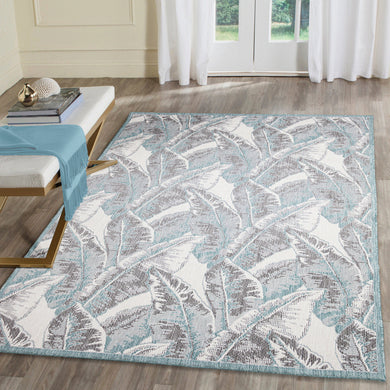 Liora Manne Malibu Fronds Indoor Outdoor Area Rug Aqua