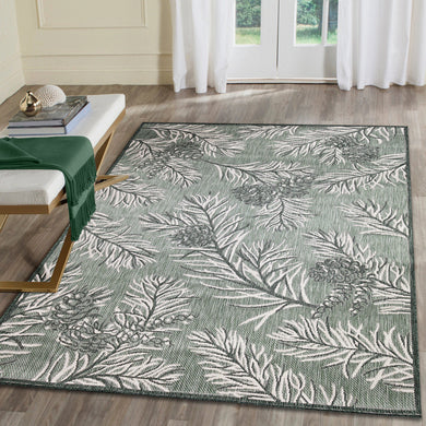 Liora Manne Malibu Pine Indoor Outdoor Area Rug Green