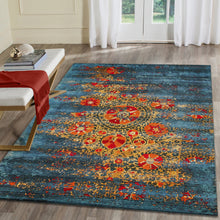 Load image into Gallery viewer, Liora Manne Marina Suzanie Indoor Outdoor Area Rug Blue