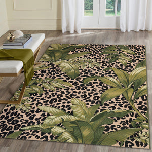 Liora Manne Marina Safari Indoor Outdoor Area Rug Green