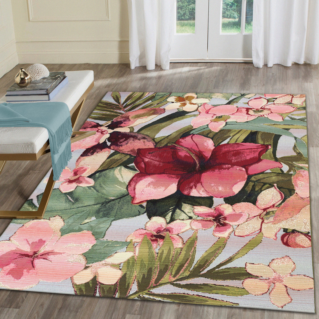 Liora Manne Marina Tropical Floral Indoor Outdoor Area Rug Multi