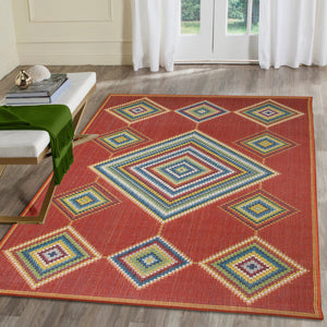 Liora Manne Patio Dream Catcher Indoor Outdoor Area Rug Red