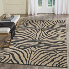 Load image into Gallery viewer, Liora Manne Ravella Zebra Indoor Outdoor Area Rug Black