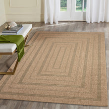 Load image into Gallery viewer, Liora Manne Sahara Multi Border Indoor Outdoor Area Rug Green