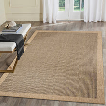 Load image into Gallery viewer, Liora Manne Sahara Texture Border Indoor Outdoor Area Rug Natural