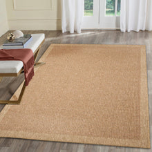 Load image into Gallery viewer, Liora Manne Sahara Texture Border Indoor Outdoor Area Rug Terracotta