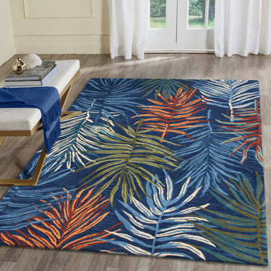 Liora Manne Tivoli La Palma Indoor Area Rug Navy