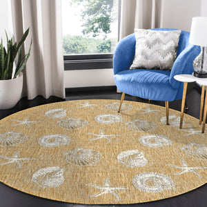 Liora Manne Carmel Shells Indoor Outdoor Area Rug Sand