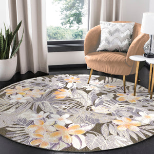 Liora Manne Canyon Paradise Indoor Outdoor Area Rug Charcoal