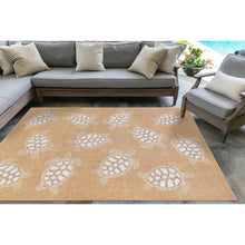 Load image into Gallery viewer, Liora Manne Carmel Seaturtles Indoor Outdoor Area Rug Sand