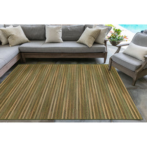 Liora Manne Marina Stripes Indoor Outdoor Area Rug Green