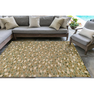 Liora Manne Spello Pebbles Indoor Outdoor Area Rug Blue