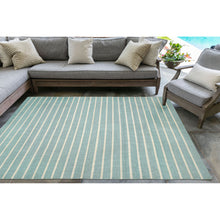 Load image into Gallery viewer, Liora Manne Sorrento Pinstripe Indoor Outdoor Area Rug Water
