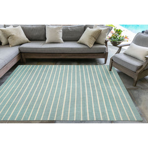 Liora Manne Sorrento Pinstripe Indoor Outdoor Area Rug Water