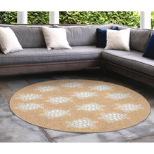 Load image into Gallery viewer, Liora Manne Carmel Seaturtles Indoor Outdoor Area Rug Sand