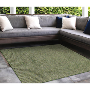 Liora Manne Carmel Texture Stripe Indoor Outdoor Area Rug Green